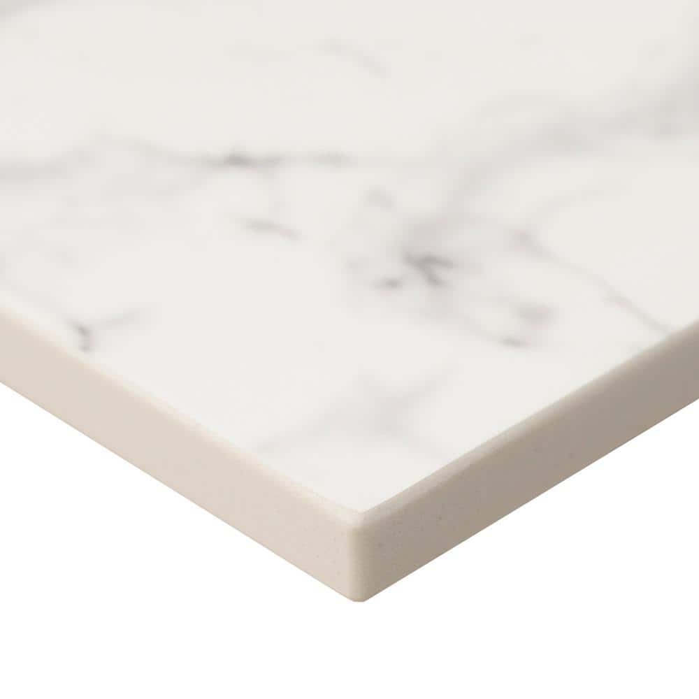 Calacatta Nowy Marble Bathroom Vanity Top with White Undermount Sink