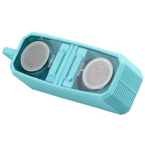 TWS Bluetooth Magnetic Speakers with Silicon Sleeve - Aqua