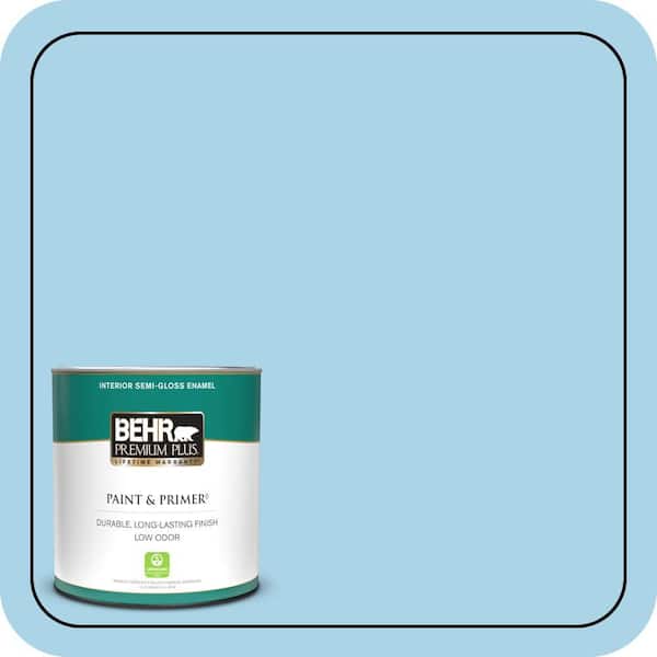 BEHR PREMIUM PLUS 1 qt. #550C-3 Monaco Semi-Gloss Enamel Low Odor Interior Paint & Primer