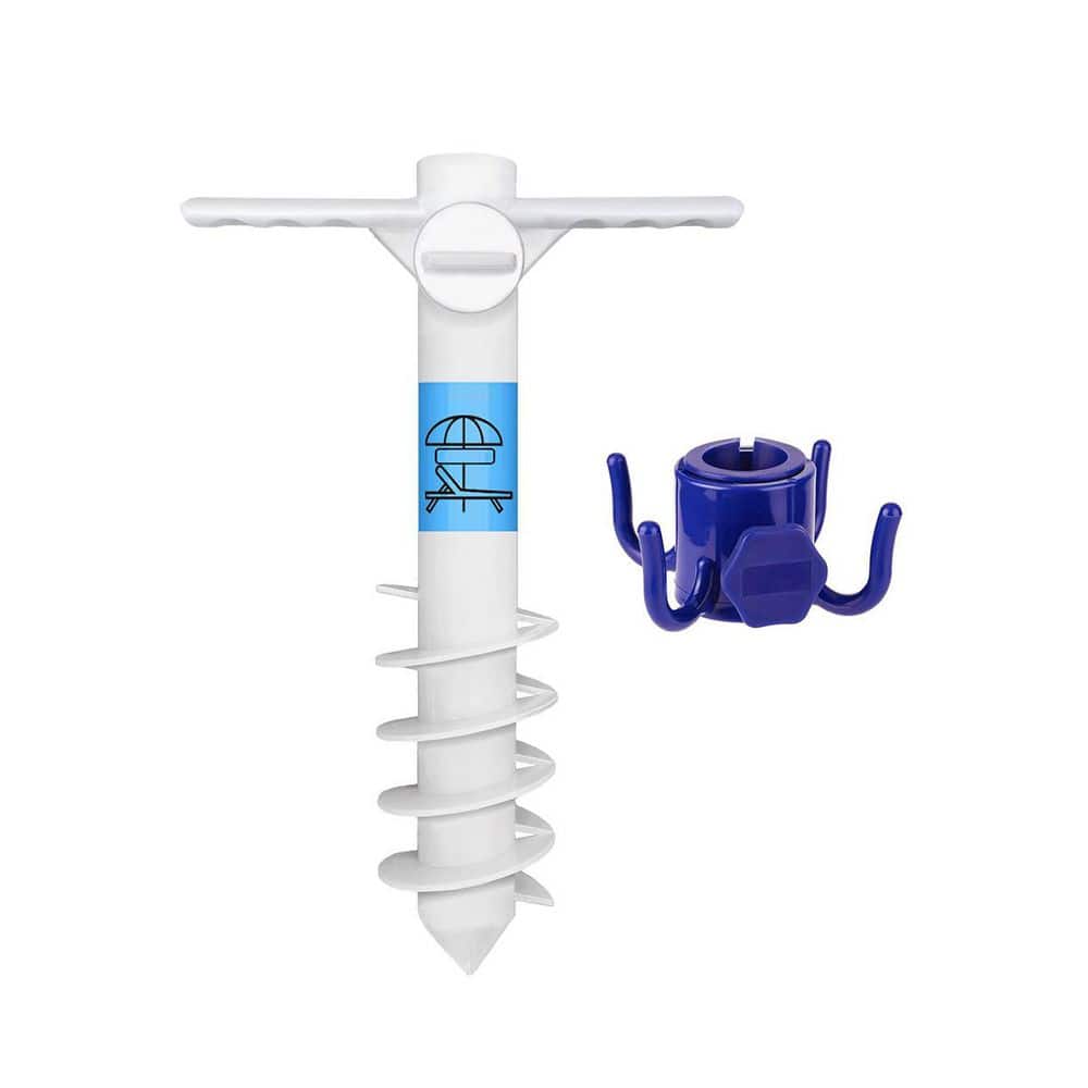 15 in Beach Umbrella Sand Anchor Stand Holder with Hanging Hook Heavy Duty Universal Fit Portable Yellow price history on PriceWatchPro