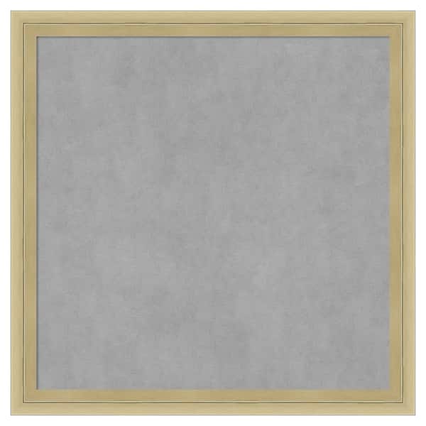 Amanti Art Lucie Champagne 13 in. x 13 in Framed Magnetic Board