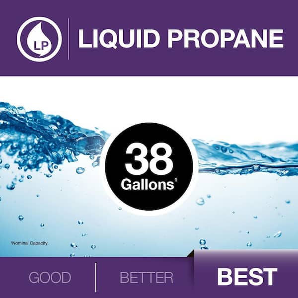 Performance Platinum 38 Gal. Tall 36,000 BTU Powered Damper Liquid Propane Water Heater with 12-Year Warranty
