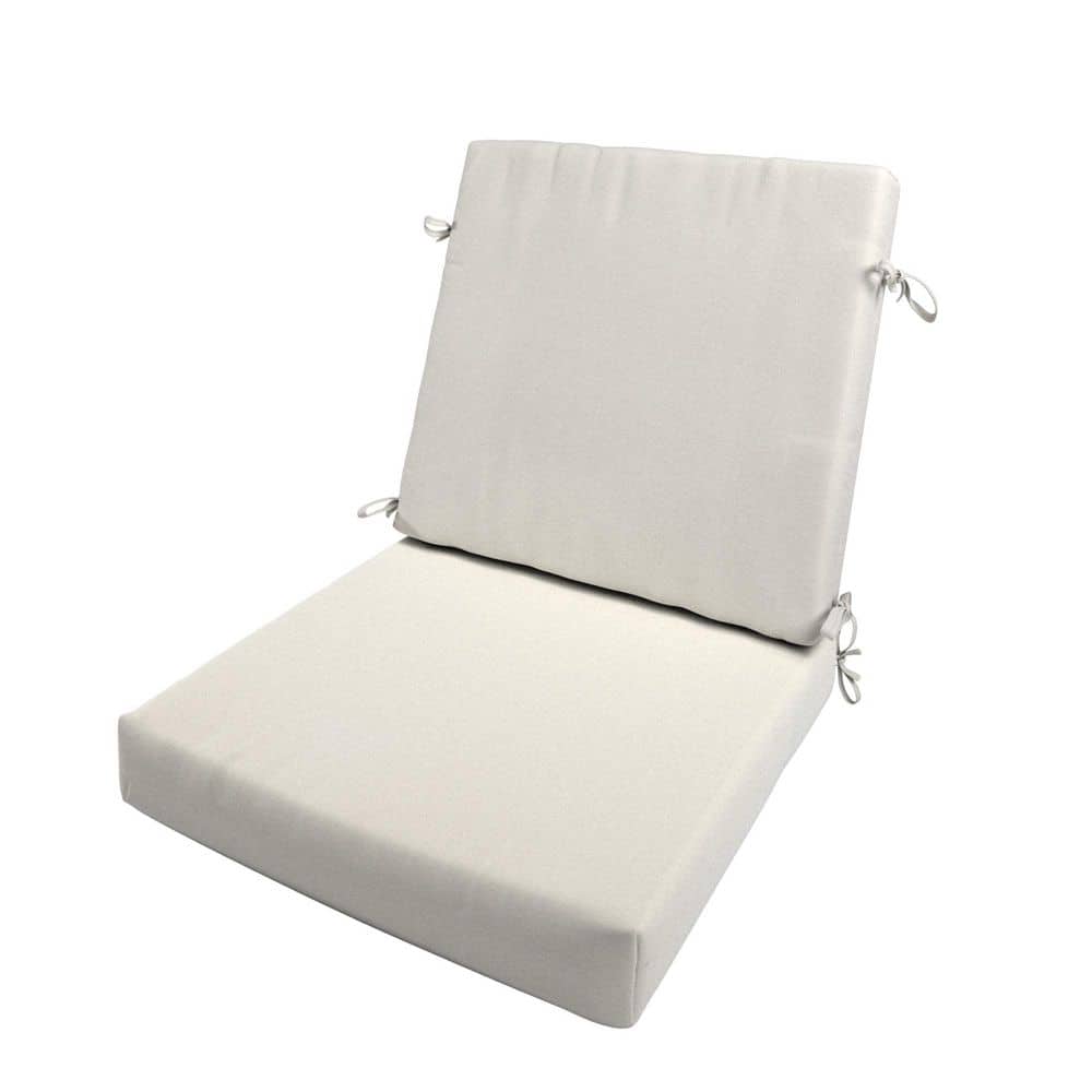 Dining Chair Cushion with Sunbrella Fabric and Dual-Layer Foam Core, 20 x 40 in. Natural price history on PriceWatchPro