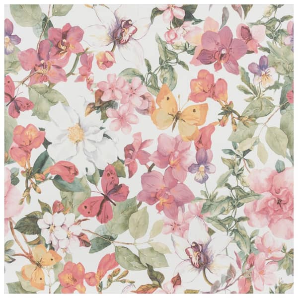 Merola Tile Imagine Floral Meadow 19-3/8 in. x 19-3/8 in. Porcelain Floor and Wall Tile (10.56 sq. ft./Case)