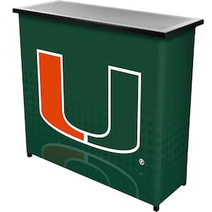 University of Miami Reflection Green 36 in. Portable Bar
