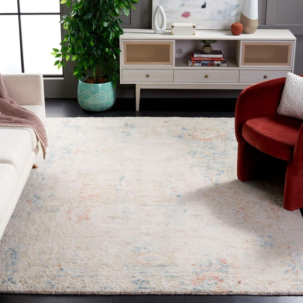 Tribeca 6 ft. x 9 ft. Blue/Rust Distressed Ornate Area Rug price history on PriceWatchPro