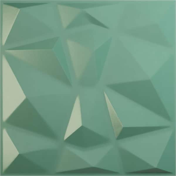 Ekena Millwork 19 5/8 in. x 19 5/8 in. Niobe EnduraWall Decorative 3D Wall Panel, Sea Mist (12-Pack for 32.04 Sq. Ft.)