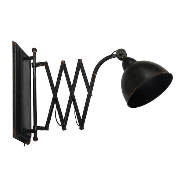 A & B Home Arris Extension Black Wall Sconce