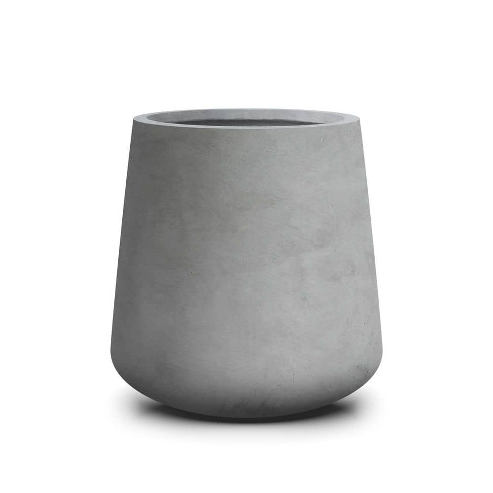 "12.2""H Natural Round Concrete Planter with Drainage Plug for Outdoor Indoor Garden" price history on PriceWatchPro
