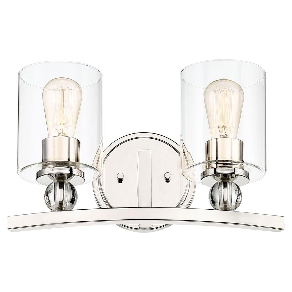 Studio 5 2-Light Polished Nickel Vanity Light price history on PriceWatchPro