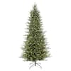 Puleo International 9 ft. Pre-Lit Slim Balsam Fir Artificial Christmas ...