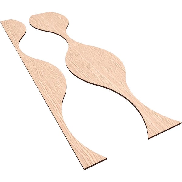 Ekena Millwork Ozark 47 in. H x 0.25 in. W Slatwall Panels in Red Oak 9-Pack