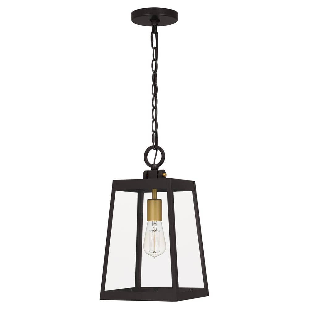 Amberly Grove Western Bronze and Brass Outdoor Pendant Light