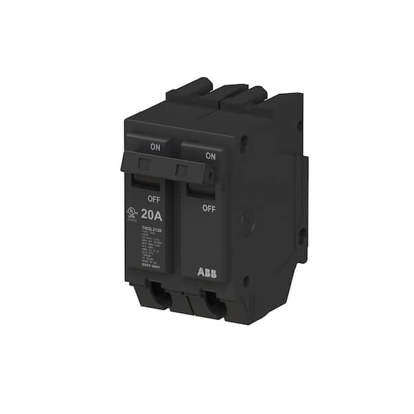 ABB 20 Amp 1 in. Double-Pole Circuit Breaker (THQL2120A)