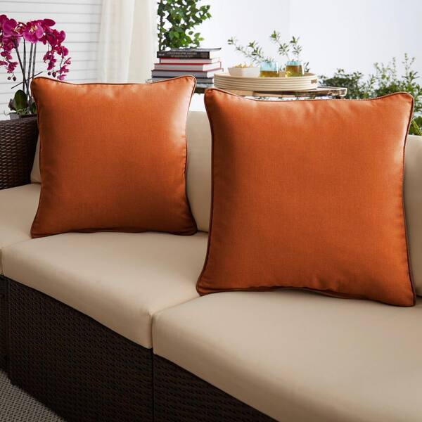 rust outdoor cushions