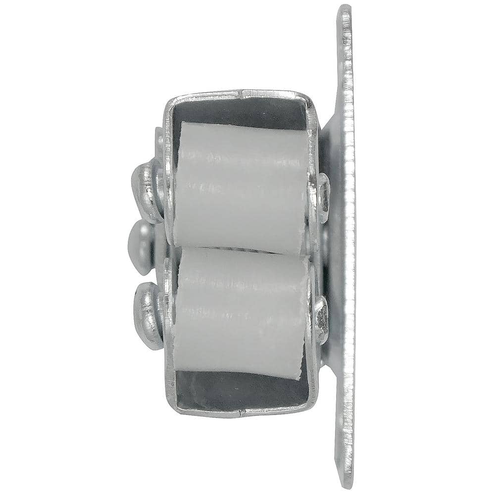 Silver Steel Double Roller Cabinet Catch Latch