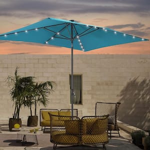 better homes & gardens 6.8'x9.9' rectangular outdoor patio umbrella PURPLE LEAF 9' x 9' Square All-Weather White For use either through a table with a 26lb base or freestanding with a 75 lb Double-Sided Rectangular Patio Umbrella |