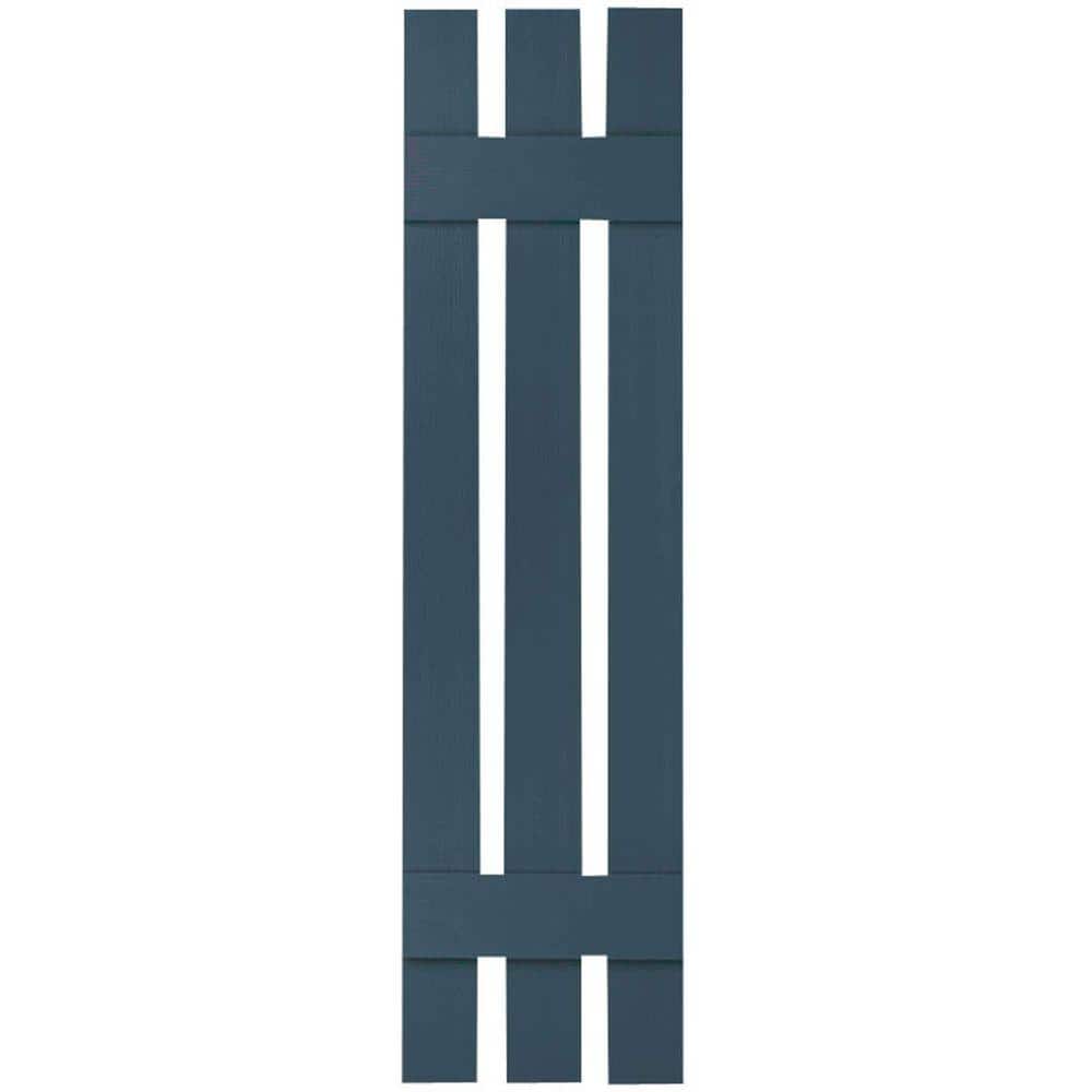 12 in. x 54 in. Lifetime Vinyl TailorMade Three Board Spaced Board and Batten Shutters Pair Classic Blue price history on PriceWatchPro