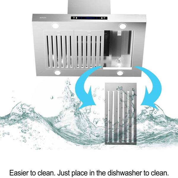36 900 cfm ducted island range hood