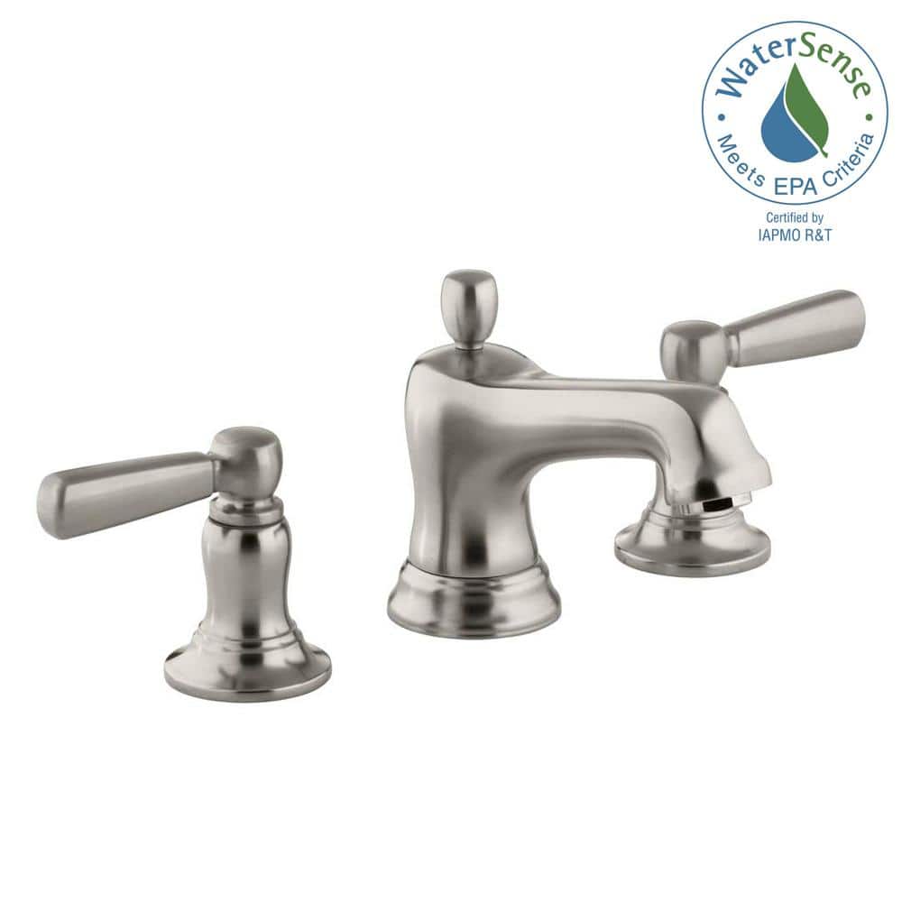 Bancroft Classic Elegance Double Handle Brushed Nickel Bathroom Faucet