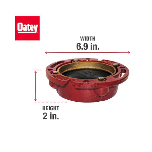 4 in. Cast Iron Closed Toilet Flange with Test Cap