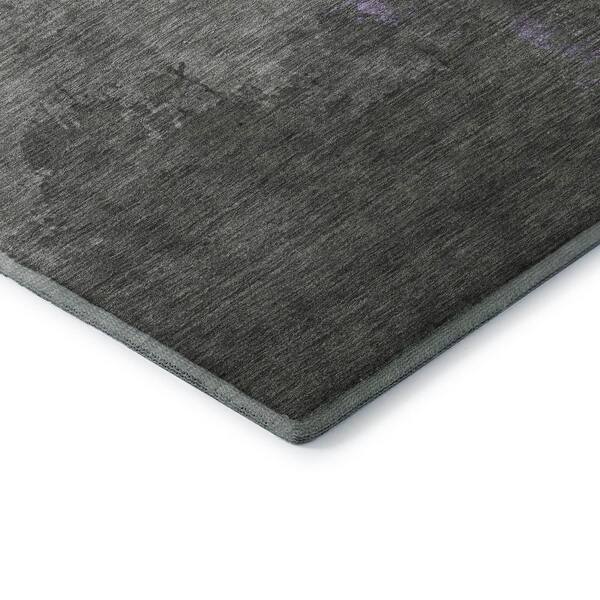 Mayfield Premium Machine Washable Abstract AMF1881 Lavender 5 ft. x 7 ft. 6 in. Area Rug