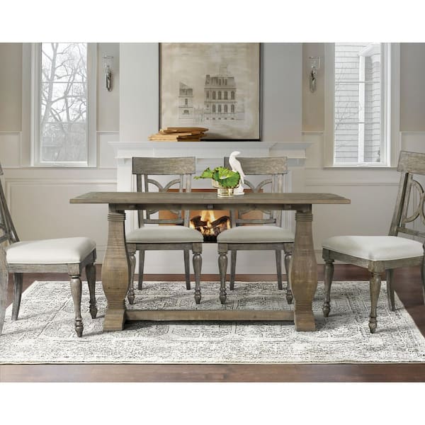 VECELO Narrow Long Sofa Table 39.4 in. L Charcoal Gray, 27.7