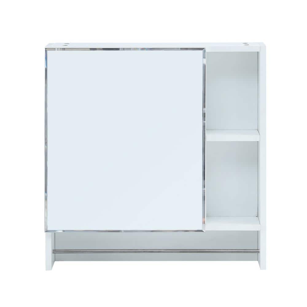 21.6 in. W x 22 in. H Rectangular Medicine Cabinet with Mirror and Towel Ra