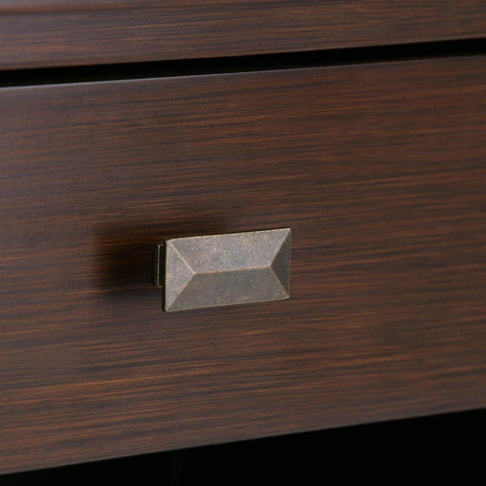 Russet Brown Solid Wood 24" Bedside Nightstand with 1 Drawer