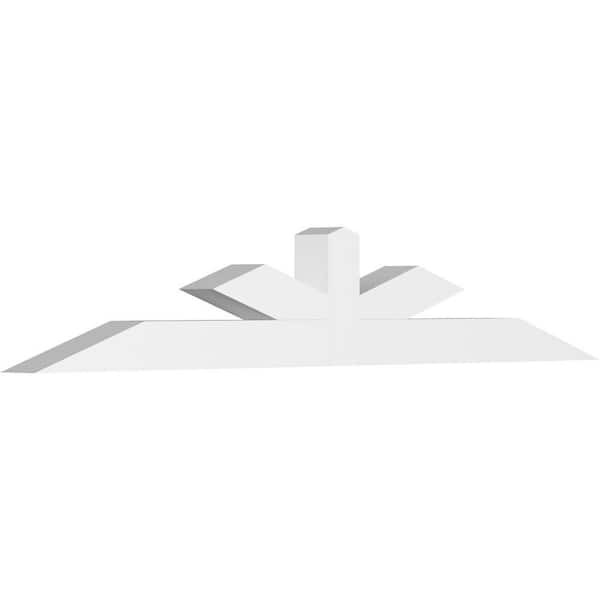Ekena Millwork Saratoga 72 in. W x 12 in. H x 4 in. D Signature Polyurethane Bracket
