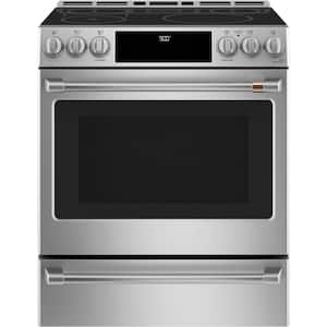 30 in. 5 Burner Element Slide-In Smart Induction Range with Self-Cleaning Convection Oven and in Stainless Steel