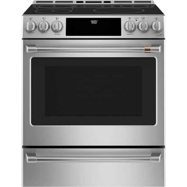 30 in. 5 Burner Element Slide-In Smart Induction Range with Self-Cleaning Convection Oven and in Stainless Steel
