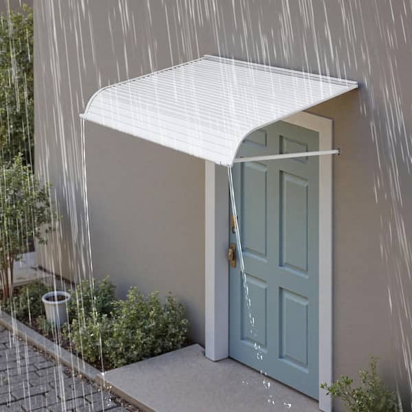 SVOPES 48 x 42 in. Aluminum Awning Sturdy, Lightweight Cover