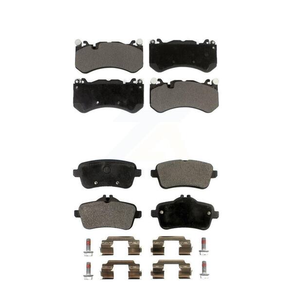 8PCS Front Rear Ceramic Brake Pads Replacement Kit Fits For