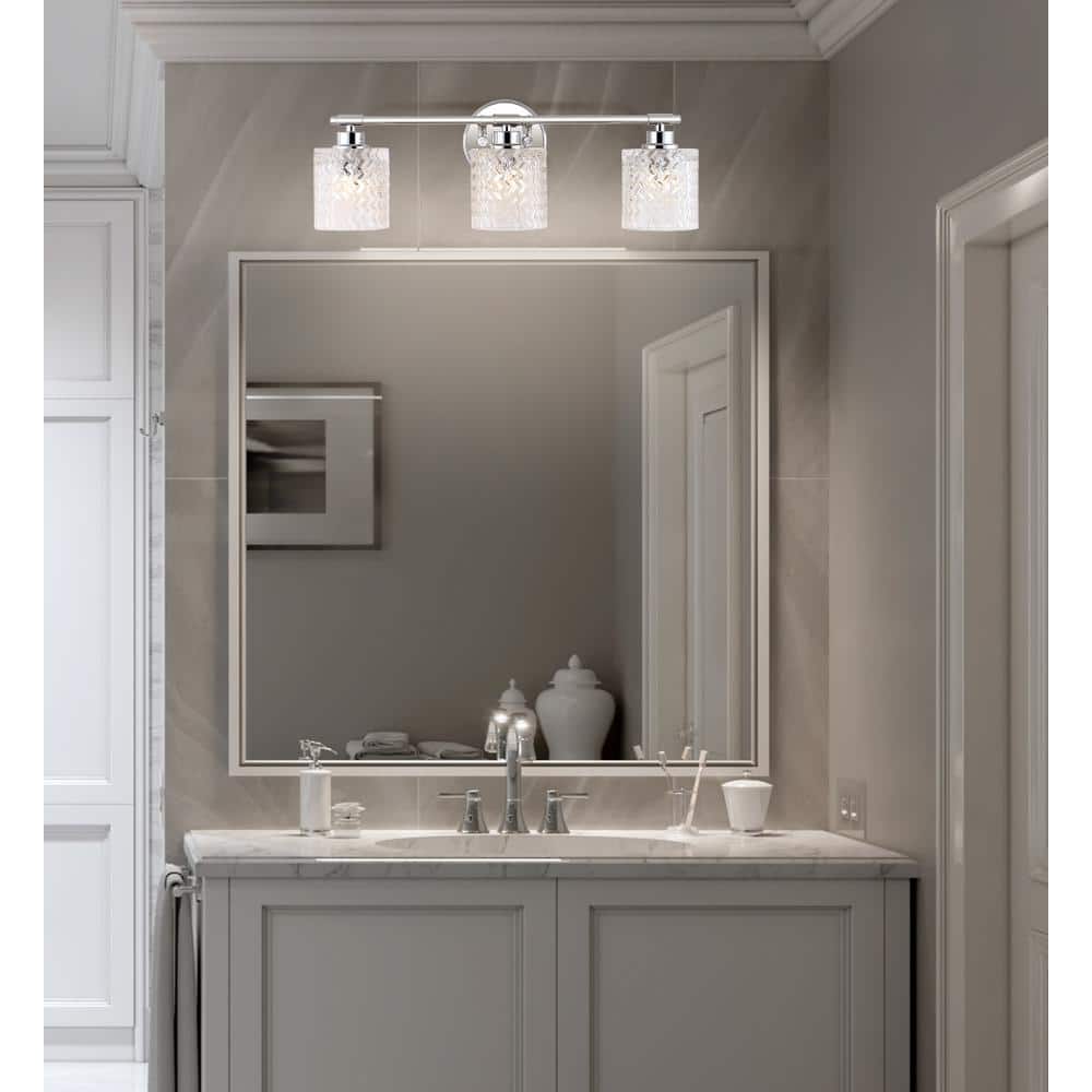 Eco-Friendly Chrome Cylinder 22" LED Vanity Wall Light
