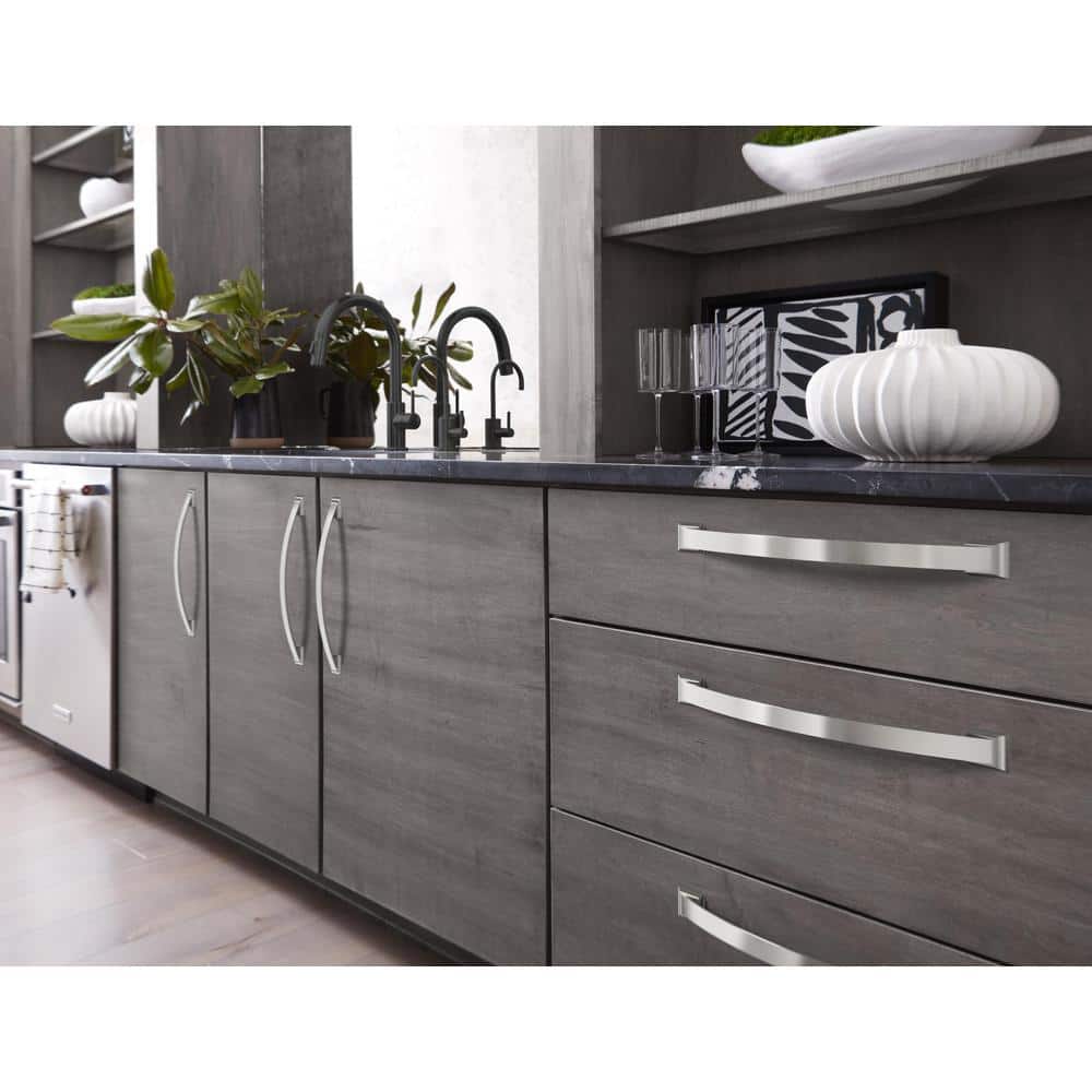12" Polished Chrome Modern Appliance Pull with Mounting Hardware
