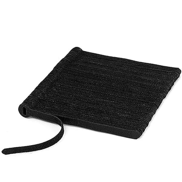 Lukyamzn Reusable Fastener Straps 6 in. Cable Management Ties Adjustable Hook and Loop Organizer Black 150-Piece