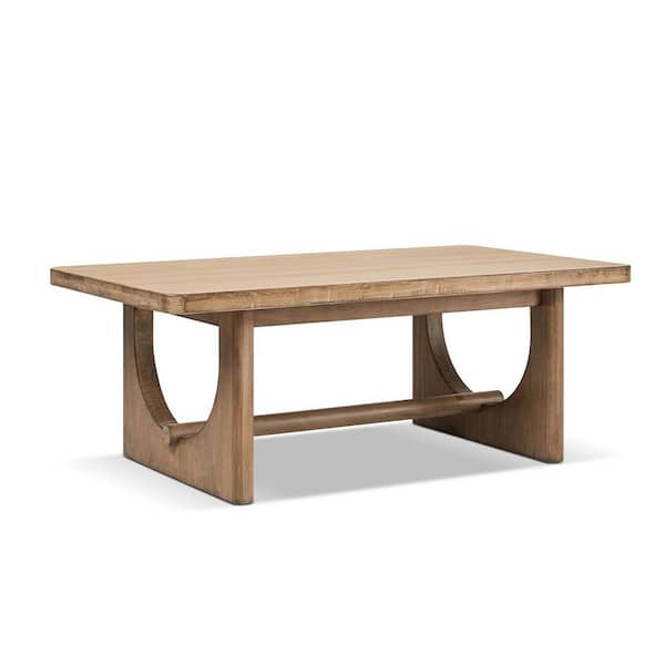 Turnkey 47 in. Rectangle Reclaimed Pine Wood Coffee Table, Antique Natural Brown Reclaimed Pine Wood
