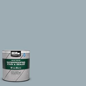 1 qt. #ECC-30-1 Pelican Bay Solid Color Waterproofing Exterior Wood Stain and Sealer