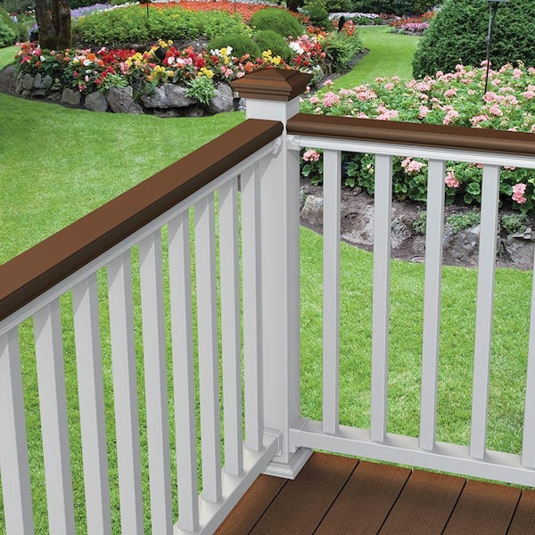 4 in. x 4 in. Brazilian Walnut Vinyl Craftsman Post Cap