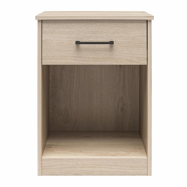 Ameriwood Home Pearce, 1 Drawer, 18 in. W Nightstand Light Oak