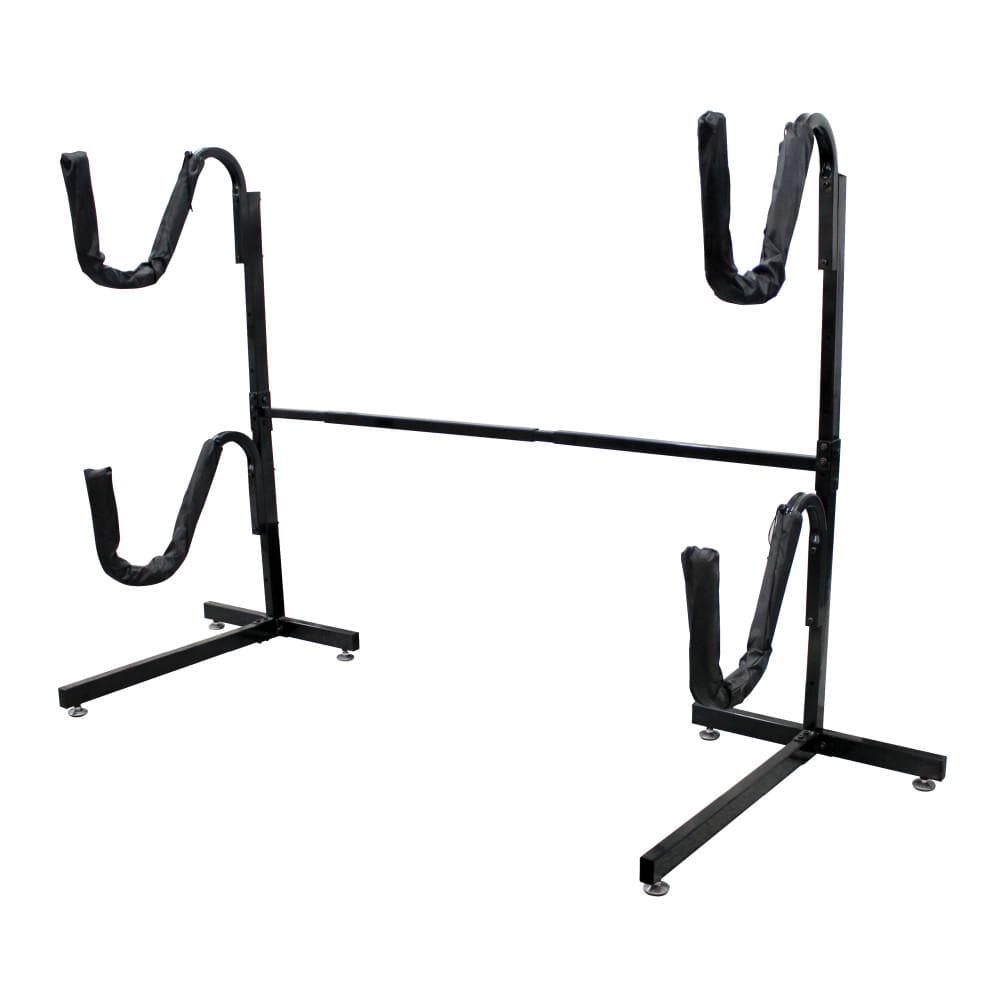 Heavy-Duty Black Steel Kayak/SUP Standing Storage Rack