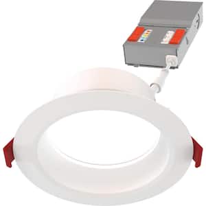 CS WF DREG SM 4 in. Adjustable Lumen and CCT Canless IC Rated Dimmable Integrated LED Recessed Light Trim