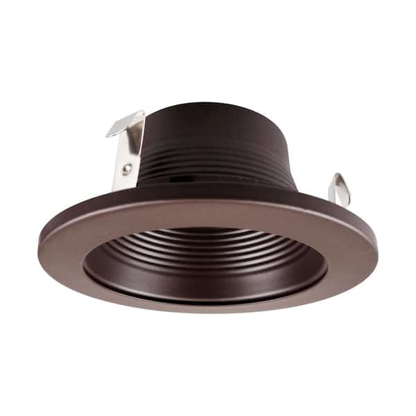 NICOR 4 in. Oil Rubbed Bronze Recessed Baffle Trim