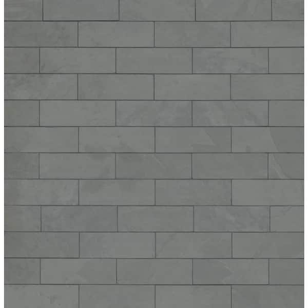 Montauk Blue Slate Subway Tile 4 in. x 12 in., Floor and Wall (4.95 sq. ft./Case)