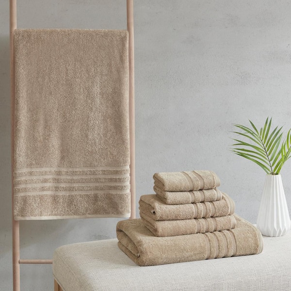 Nurture 6-Piece Natural Sustainable Antimicrobial Cotton Bath Towel Set