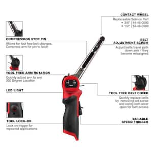 M12 FUEL 12-Volt Lithium-Ion Cordless 1/2 in. x 18 in. Bandfile with 1/2 in. Bandfile Contact Wheel Replacement