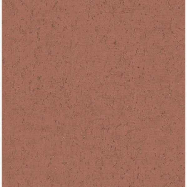 Advantage Callie Red Concrete Paper Non-Pasted Textured Wallpaper