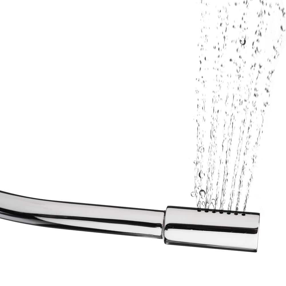 Side-Mounted Chrome Adjustable Spray Bidet with Dual Temperature