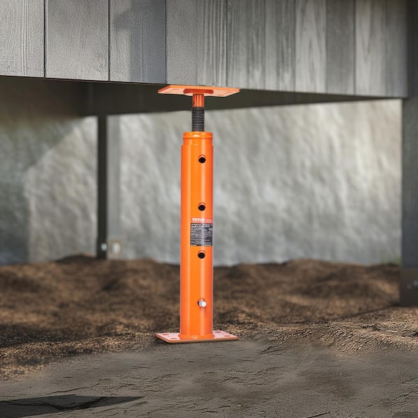 House Floor Jack, 19 -36 in. Height Range, 18,000 lbs. Max Load Capacity, Adjustable Support Jack Post Pole